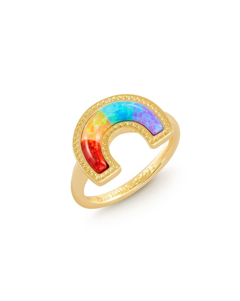Rainbow Band Ring image number 1